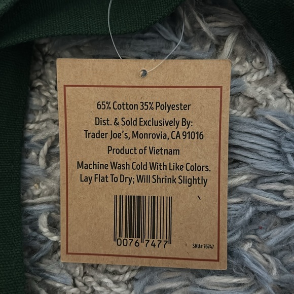 Trader Joe’s Mini Tote Bag - Green - Picture 2 of 2